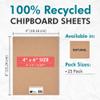 Grafix Medium Weight Chipboard 4"x6", Natural Acid-Free 0.057 Sheets, Create Three-Dimensional Embellishments for Cards, Papercrafts, Mixed Media, Home Dcor, and More, Pack of 25 view 2