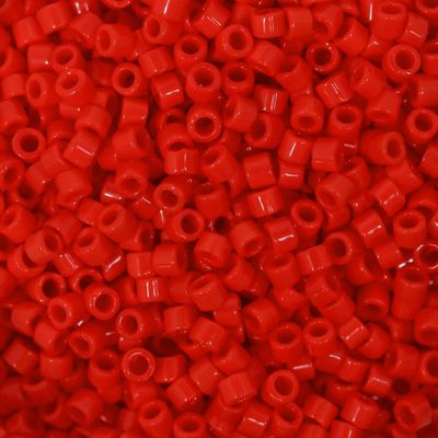 Miyuki Delica Seed Beads 11/0 "Opaque Dark Cranberry Db723 7.2 Gr