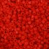 Miyuki Delica Seed Beads 11/0 "Opaque Dark Cranberry Db723 7.2 Gr view 1