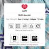 Red Heart Soft Yarn, Light Gray Heather (E728.9440) view 4