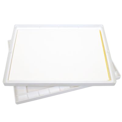Masterson Sta-Wet Super Pro Palette with 28 Paint Wells, Includes Sponge & 5 Sheets of Sta-Wet Palette Paper (11216)