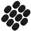 Sunmns 10 Pack Mini Small Size Lapel Headset Microphone Windscreen Foam Cover, Black view 1