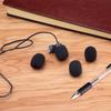 Sunmns 10 Pack Mini Small Size Lapel Headset Microphone Windscreen Foam Cover, Black view 2