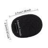 Sunmns 10 Pack Mini Small Size Lapel Headset Microphone Windscreen Foam Cover, Black view 3