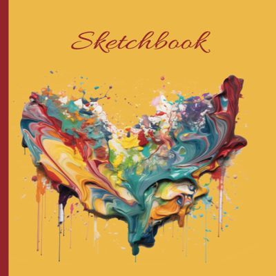 Sketchbook: Notebook suitable for drawing, writing, painting, sketching or doodling, with 110 pages and dimensions of 8.5" x 11" (Beautiful Abstract Cover)