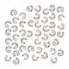 Real Silver Plated Crimp Bead Covers 3mm (144) view 1