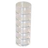 Paylak Storage Stackable Clear Containers 6 for Beads Crafts Findings Small Items 2" Round view 1