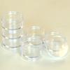 Paylak Storage Stackable Clear Containers 6 for Beads Crafts Findings Small Items 2" Round view 2