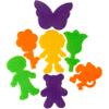 Perler 22645 Fuse Bead Pegboards 7-Pack-Boy/Girl/Bear/Monkey/Butterfly/2 Flowers view 4