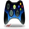Fire Blue - WraptorSkinz Decal Style Vinyl Skin compatible with XBOX 360 Wireless Controller (CONTROLLER NOT INCLUDED) view 1