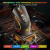 Redragon M602 Gaming Mouse, Ergonomic RGB Gaming Mouse Wired with 7200 Adjustable DPI, 9 Programmable Buttons, Professional Software for Gamer Office [Black] view 4