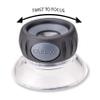 Carson LumiLoupe Plus 17.5x Power Stand Loupe Magnifier with Dual Lens Focusing System (LO-15), Black view 2