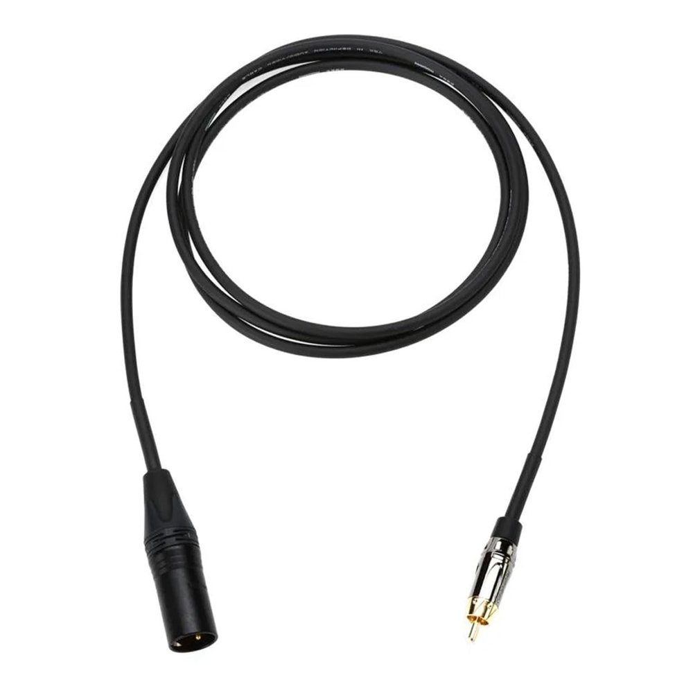 Mogami GOLD XLRM-RCA-06 Unbalanced Audio Adapter Cable, RCA Male Plug to XLR-Male, Gold Contacts, Straight Connectors, 6 Foot