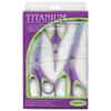 Sullivans Titanium Coated Scissors for Fabric, Sewing, or General Use (Set of 3) view 2