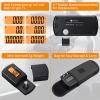 Neoteck Digital Turntable Stylus Force Gauge 0.01g/5.00g with Orange LCD Backlight Turntable Stylus Pressure Gauge with 5g Weight &Leather Case Accurate Tracking for Phono Cartridge -Jet Black view 4