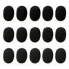 Eboot 15 Pack Mini Microphone Covers Foam Windscreen Lapel Headset Mic Foam Cover Protection for Small Lapel and Lavalier Microphones (Black) view 1
