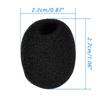 Eboot 15 Pack Mini Microphone Covers Foam Windscreen Lapel Headset Mic Foam Cover Protection for Small Lapel and Lavalier Microphones (Black) view 2