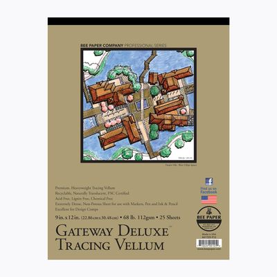 Bee Paper Gateway Trace Paper Roll, 36-Inch by 5-Yards