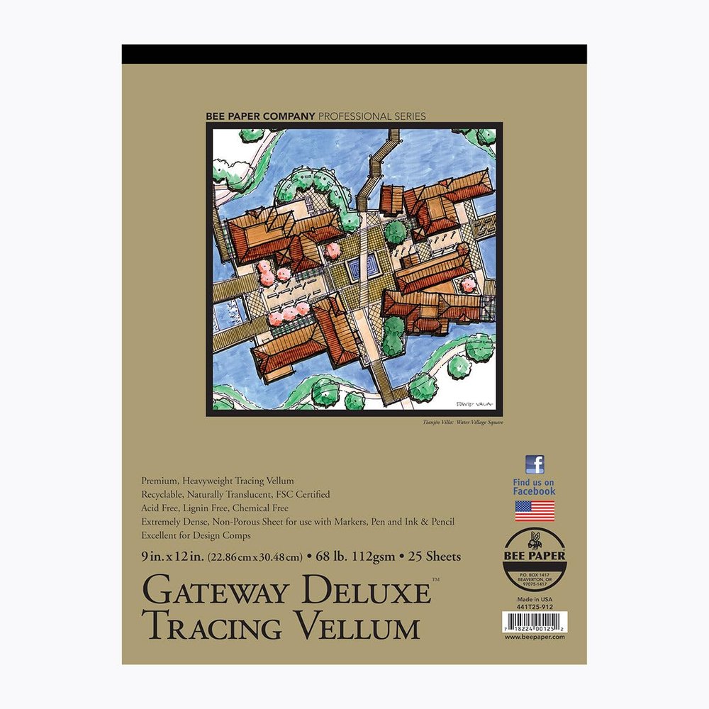 Bee Paper Gateway Trace Paper Roll, 36-Inch by 5-Yards