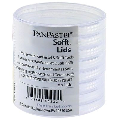 PanPastel Artist Pastels by GOLDEN, 8 Lids for PanPastel Colors, Professional Artist Pastels