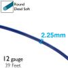 The Beadsmith Anodized Aluminum Wire 12 Gauge 39 feet Blue Color Bendable Craft Wire Used to Jewelry Making, Wire Wrapping, Sculpting, Floral, Modeling and Other DIY Arts & Crafts view 4