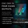 CHAUVET DJ Data Stream 4 Universal DMX-512 Optical Splitter, One Input to Four Isolated Outputs, 3 and 5-Pin DMX Connections, Thru Port Linking, 1U Rack Mount Design view 3