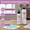 Art Institute Glitter Designer Dries Clear Glue Bundle, 8oz Refill & 4oz Bottle Professional Multi-Surface Adhesive Kit view 2