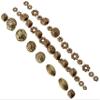 Darice 40-Piece Metal Spacer Beads, Assorted Shapes, Antique Gold view 1
