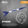 Estes 2452 Athena Rocket-Building Kit, Prebuilt Beginner Flying-Rocket Model Kit for Ages 10+, Blue view 2