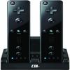CTA Digital Wii Remote Dual Charge Station with 2 Rechargeable Batteries (Black) view 3