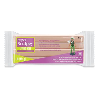 Sculpey Super Living Doll Clay, 1-Pound, Beige