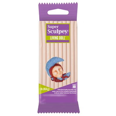 Sculpey Super Living Doll Clay, 1-Pound, Light