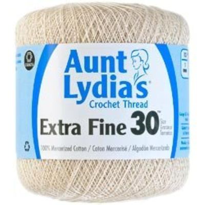 Aunt Lydia's 180-226 Aunt Lydia's Extra Fine Crochet Thread Size 30 - Natural