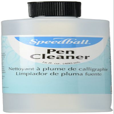 Speedball Pen Cleaner, 16 oz Bottle - Ink Cleaning Solution for Calligraphy Nibs, and Art Tools