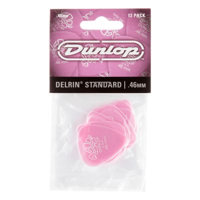 Jim Dunlop Delrin 500 Pick .46MM - 12 Pack