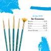 Princeton Real Value, Series 9100, Paint Brush Sets for Acrylic, Oil & Watercolor Painting, Syn-Gold Taklon view 3