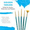 Princeton Real Value, Series 9100, Paint Brush Sets for Acrylic, Oil & Watercolor Painting, Syn-Gold Taklon view 4
