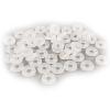 Zittop 80 Pcs Silicone Rubber Stoppers Ring Bead Charms Bracelets Compatible for Use Alone or with Clip Lock Spacer Charm - Clear view 1