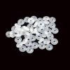 Zittop 80 Pcs Silicone Rubber Stoppers Ring Bead Charms Bracelets Compatible for Use Alone or with Clip Lock Spacer Charm - Clear view 4