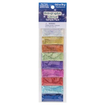 Glitter Sample Pack 2g 9/Pkg - Holographic