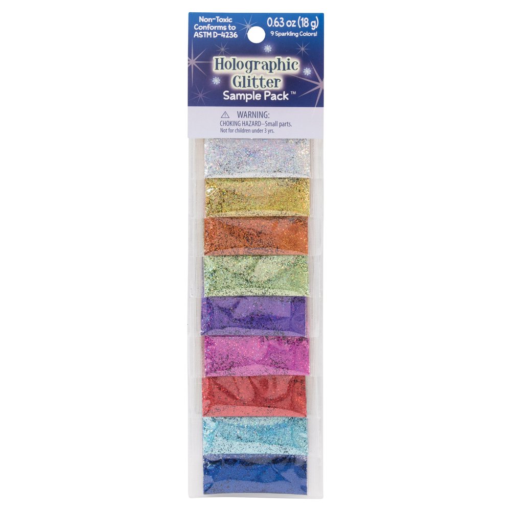 Glitter Sample Pack 2g 9/Pkg - Holographic