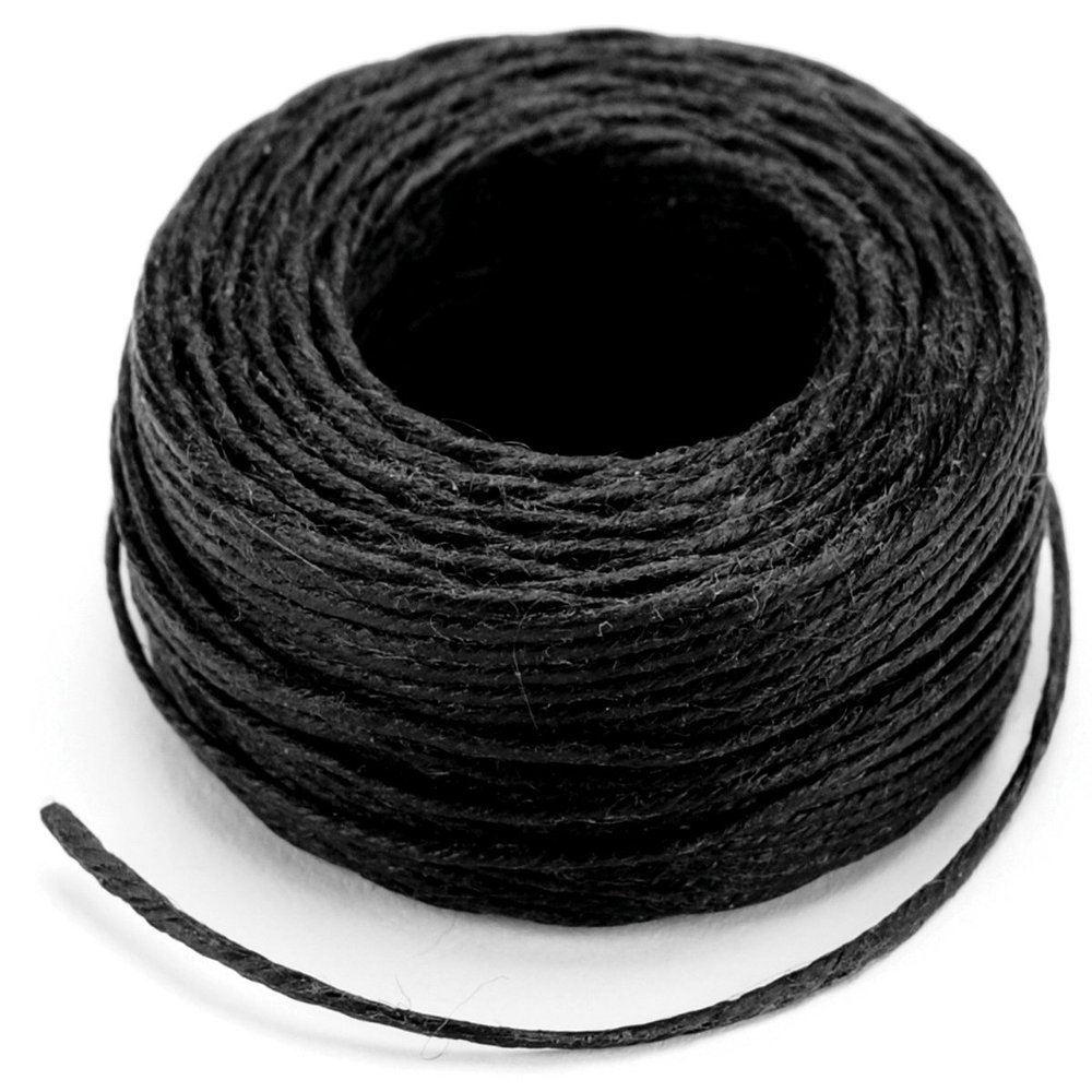 Tandy Leather Waxed Linen Thread - Smooth Hand Stitching for Leather Craft Saddle Stitch Wallet, Belt Holster Repair Projects - Strong, Tangle-Resistant Natural Fiber - 25 Yards