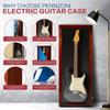 PENNZONI Electric Guitar Display Wall Mount - Hardwood Frame & Clear Acrylic Case - Cherry w/Black Felt view 3