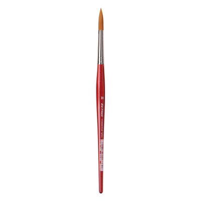 da Vinci Watercolor Series 5580 CosmoTop Spin Paint Brush, Round Synthetic with Red Handle, Size 10 (5580-10)