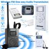 EXMAX E108 DSP Stereo Wireless Headsets FM Radio Broadcast System for Tour Guide Teaching Meeting Training Travel Field Interpretation 1 Transmitter & 10 Receivers (White) view 3