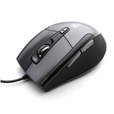 Noiseless USB Optical Gaming Computer Wheel Mouse 1600 DPI Super Quiet JNL-101K Black Silent