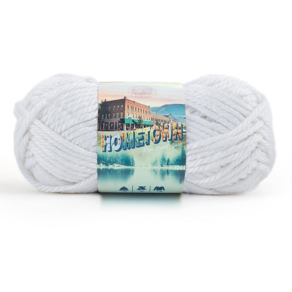 Lion Brand Yarn Hometown Yarn, Super-Bulky Yarn for Knitting, Crocheting, and Crafting, 1 Pack, Stowe Sugar Maple