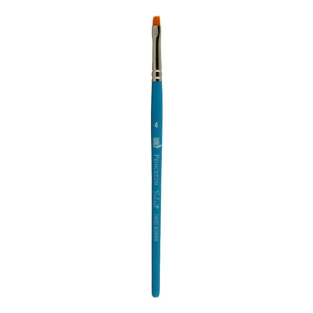Princeton Select Artiste Chisel Blender Brush, Synthetic, Short Handle, Size 4, 1 Count