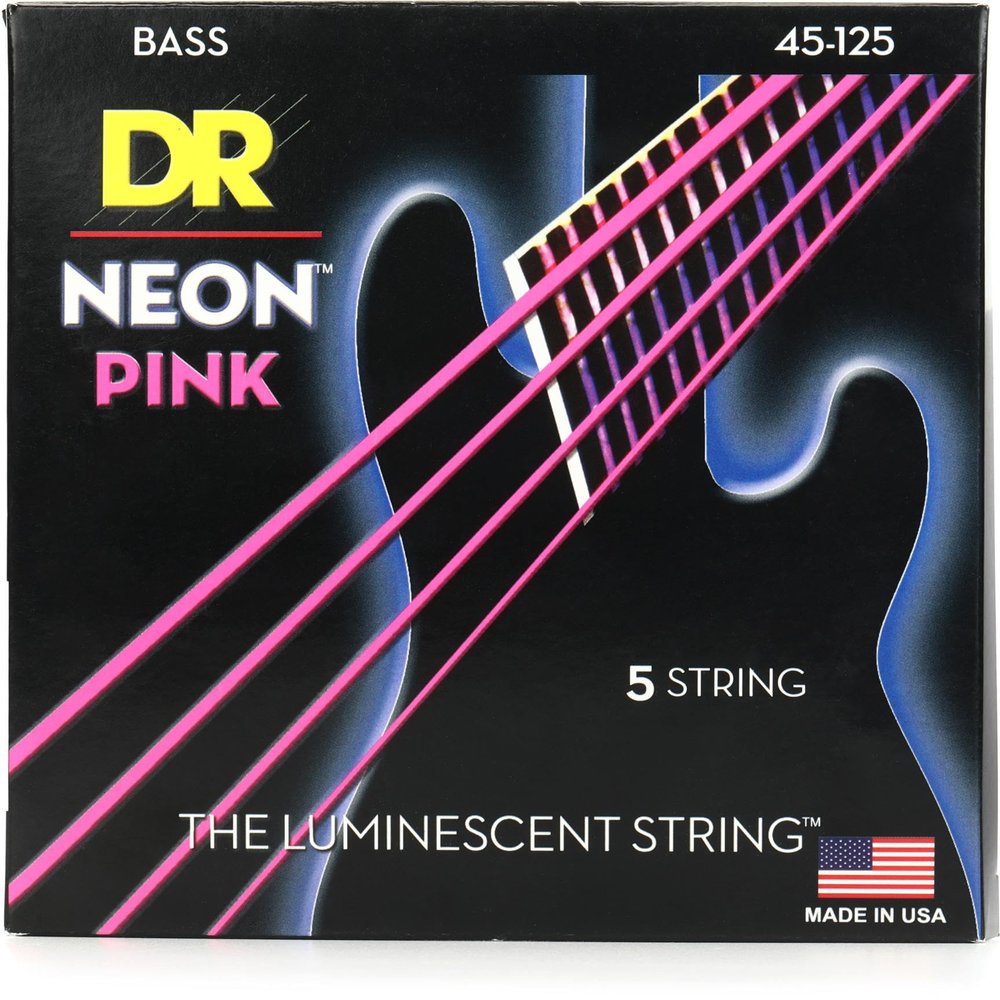 DR Strings HI-DEF NEON Bass Guitar Strings (NPB5-45)