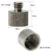 CAMVATE 2 Pieces 3/8"-16 Male to 5/8"-27 Female Thread Adapter for Microphone Mounts and Stands - 1359 view 2
